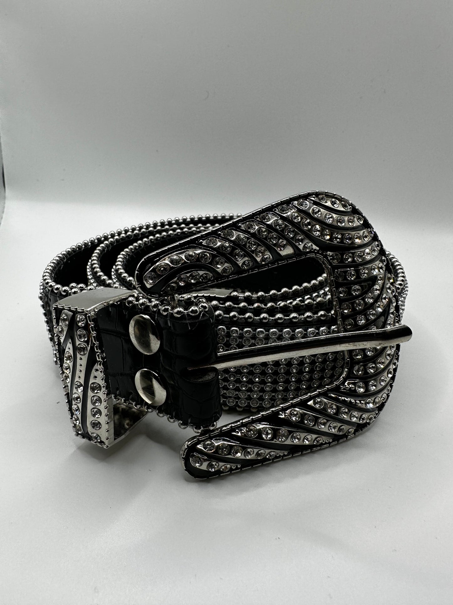 Zebra rhinestone Belt