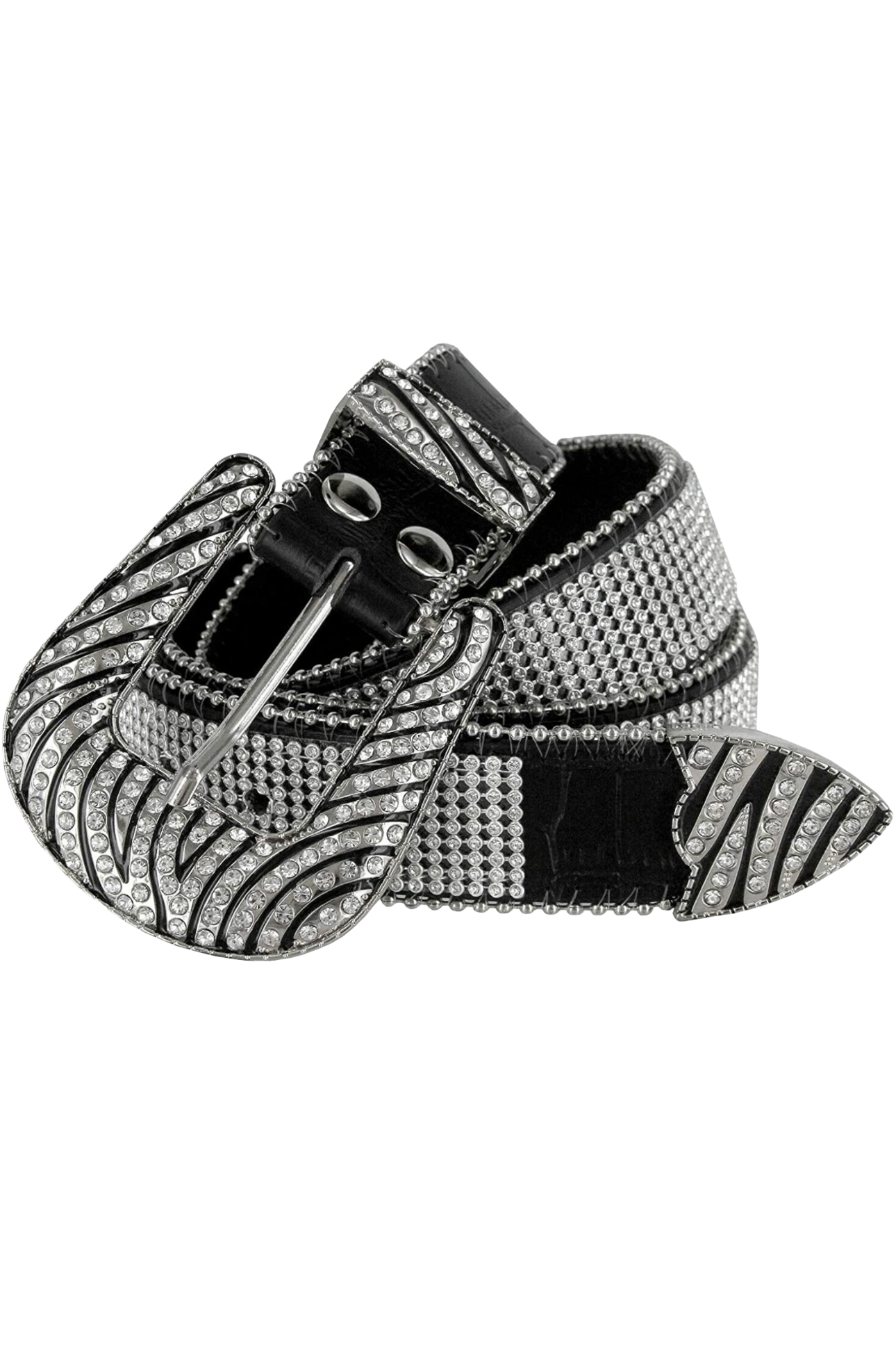 Zebra rhinestone Belt