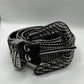 Zebra rhinestone Belt